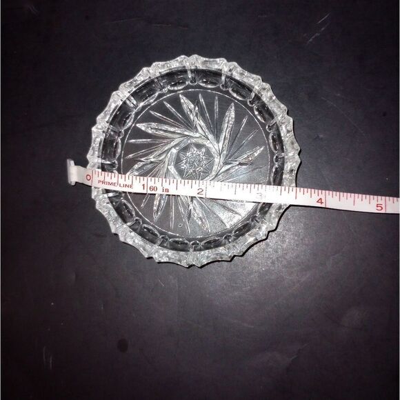 🆕🥃 Vintage Crystal Pinwheel Coasters Set of 4 - Picture 5 of 5